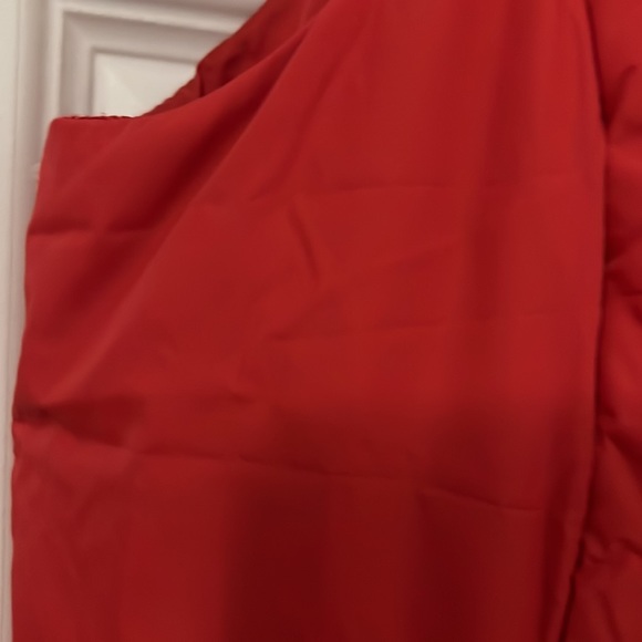 Coldwater Creek Goose Feather Vest Red Large puffy quilted vest  warm casual - Picture 7 of 15